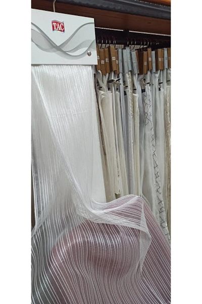 NP Narin Home Brand Chain Tulle Curtain, (1/3) Tight Pleat, High Grading Skirt Leaded,