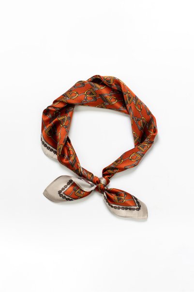 CASHMERE AND SİLK MAWLANA 100% Silk Scarf (50*50)