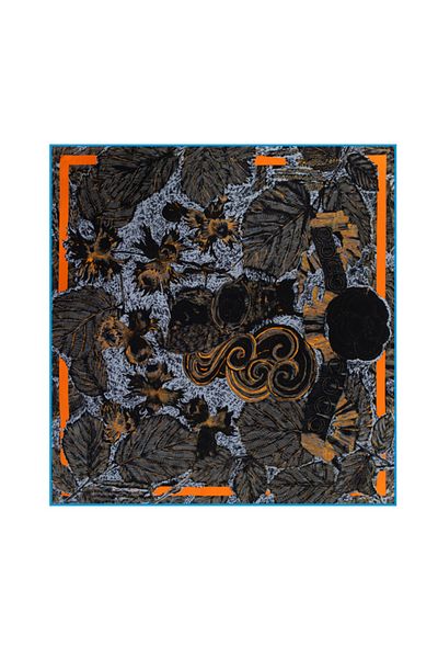 CASHMERE AND SİLK MAWLANA Şal jacquard de mătase 90x90