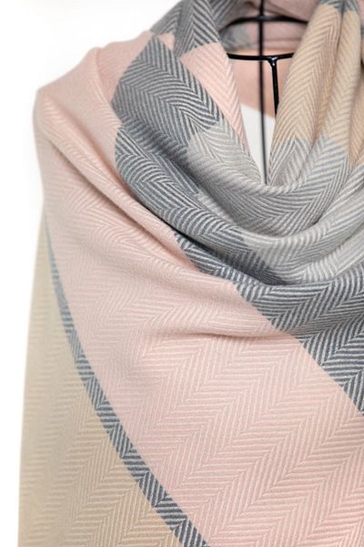 CASHMERE AND SİLK MAWLANA Modal Cashmere Colored Shawl with Balls