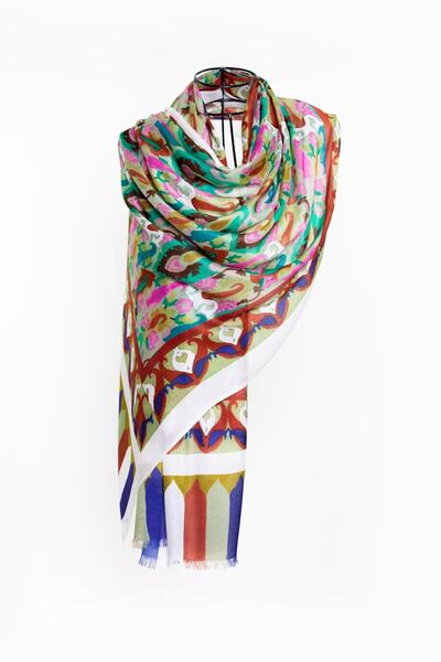 CASHMERE AND SİLK MAWLANA Şal imprimat 100% modal