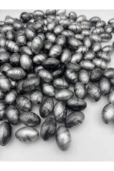 Hedef Bijuteri 14x20 مللي متر أسود رمادي جلد الثعبان عزر اللوز نموذج مجوهرات ...