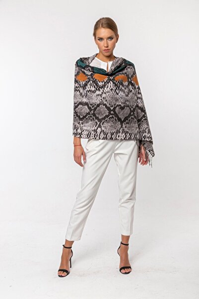 CASHMERE AND SİLK MAWLANA Şal imprimat din caşmir modal