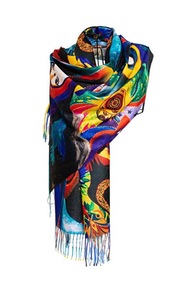 CASHMERE AND SİLK MAWLANA Modal Kaşmir Printed Şal