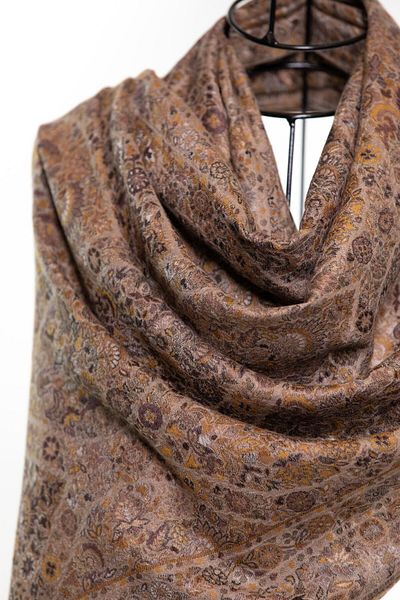 CASHMERE AND SİLK MAWLANA Cashmere Silk Poodle Shawl