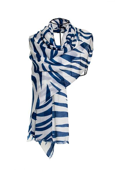 CASHMERE AND SİLK MAWLANA B,b Cashmere Printed (Zebra) Shawl
