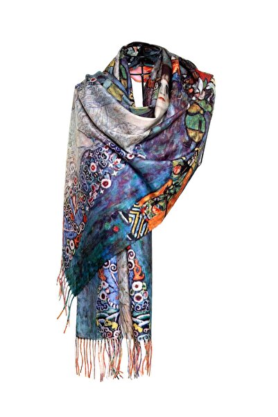 CASHMERE AND SİLK MAWLANA Modal Kaşmir Printed Şal