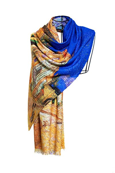 CASHMERE AND SİLK MAWLANA Modal Kaşmir Printed Şal