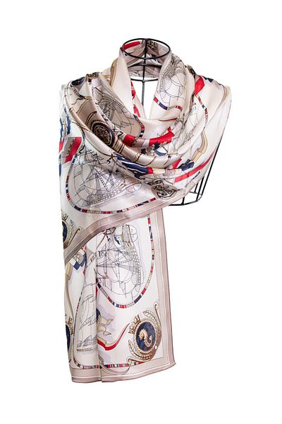 CASHMERE AND SİLK MAWLANA Şal 100% mătase (53X170)