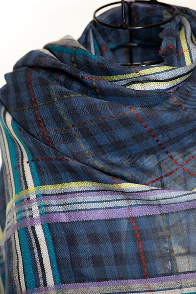 CASHMERE AND SİLK MAWLANA Wool Modal Cashmere Shawl (2313)