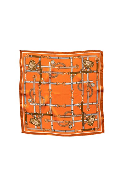 CASHMERE AND SİLK MAWLANA 50*50 Silk Scarf - 100% Silk