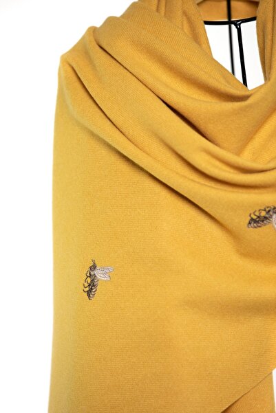 CASHMERE AND SİLK MAWLANA Modal Kaşmir Nakışlı (ARILI) Şal