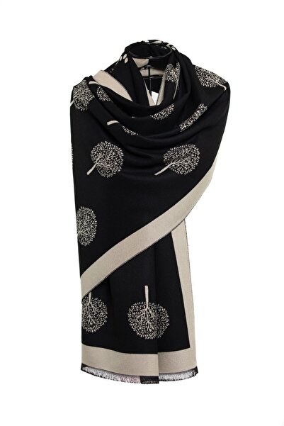 CASHMERE AND SİLK MAWLANA Şal cu imprimeu modal de caşmir (LEMN).