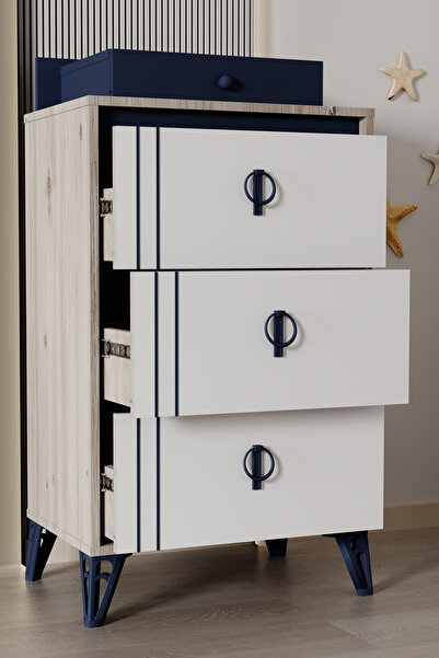 SANDALİE Rüya Şifonyer 3 Çekmeceli Atlantik Çam