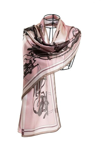 CASHMERE AND SİLK MAWLANA 100% Silk Shawl (53X170)