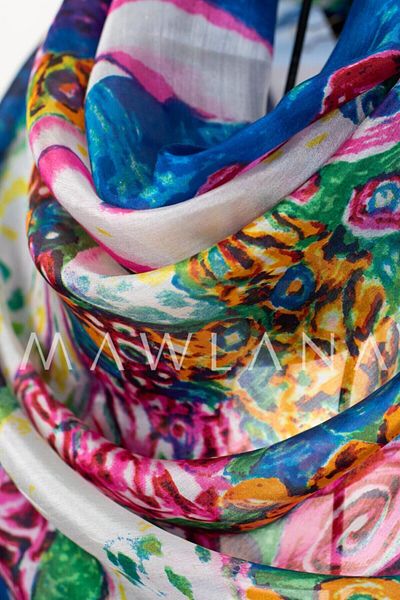 MAWLANA CASHMERE & SILK Şal 100% Mătase 180*110