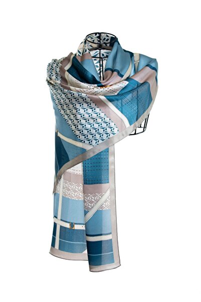 CASHMERE AND SİLK MAWLANA 100% Silk Shawl (53X170)