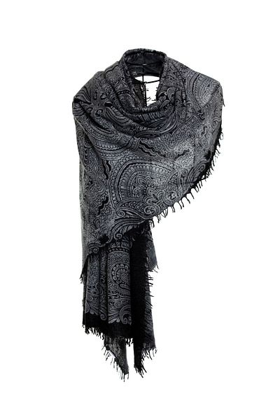 CASHMERE AND SİLK MAWLANA B,b Cashmere Printed Shawl