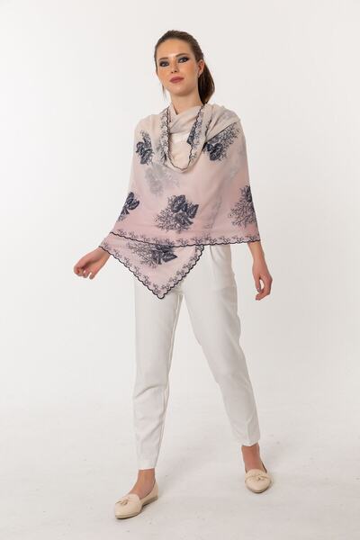 CASHMERE AND SİLK MAWLANA Cashmere Embroidered Shawl