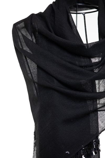 CASHMERE AND SİLK MAWLANA Cashmere Silk Sequined Lace Shawl