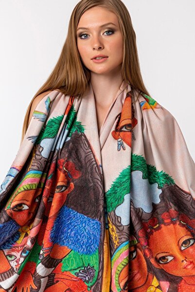 CASHMERE AND SİLK MAWLANA Модальний кашеміровий шарф