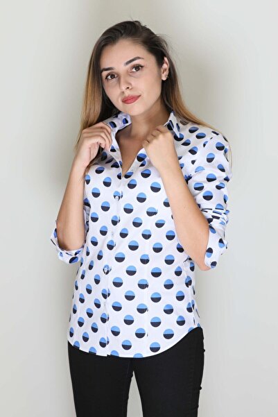 Kali Kadın Beyaz Gömlek