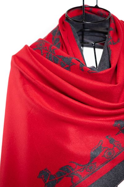 CASHMERE AND SİLK MAWLANA 85% Cashmere 15% Silk Printed Shawl