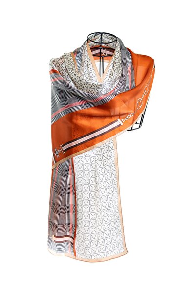 CASHMERE AND SİLK MAWLANA شال حرير 100% (53X170)