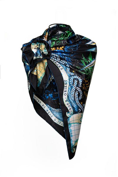 CASHMERE AND SİLK MAWLANA ŞAL 100% MĂTASE (90X90) JACQUARD