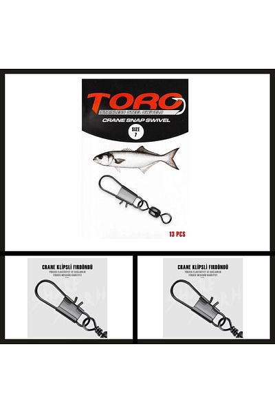 Uygunayakala Suitable-Catch 12 Pieces No: 6 (sw145) Protackle Crane Clip Swivel-RDN.040