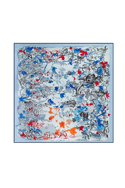 CASHMERE AND SİLK MAWLANA ŞAL 100% MĂTASE (90X90) JACQUARD