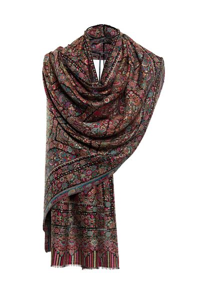 CASHMERE AND SİLK MAWLANA Cashmere Silk Poodle Shawl