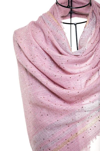 CASHMERE AND SİLK MAWLANA Wool Modal Cashmere Bee Stone Shawl (1919)