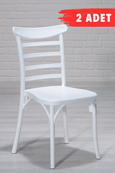 SANDALİE 2 Adet / Mutfak&Salon&Bahçe Efes Beyaz Sandalye