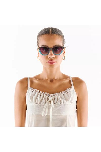 Okkia Silvia Sunglasses Havana Blue