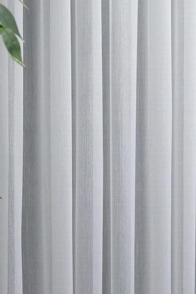 NP Narin Home Bamboo Tulle Curtain, (1/3) Tight Pleat, High Grading Skirt Leaded,