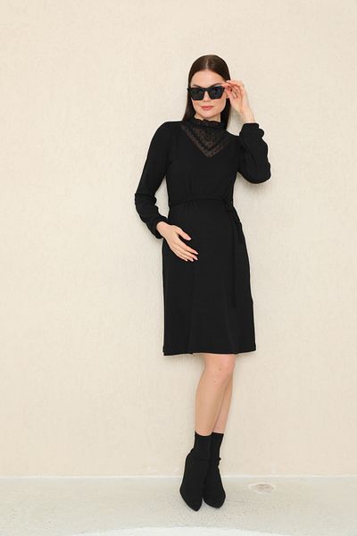 Miss Dünya Lissa Rochie de Maternitate și Maternitate Midi cu Dantela