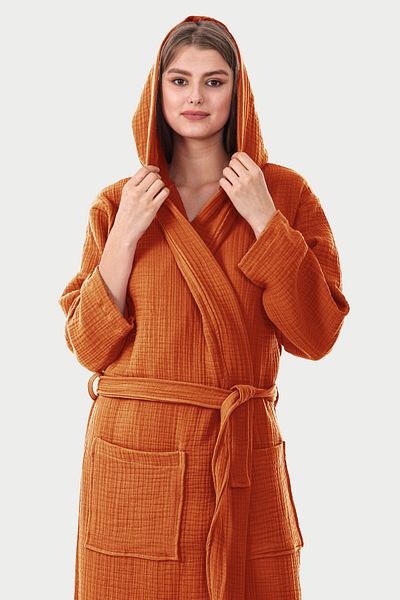 destinyhometex Unisex Καπιτονέ 100% Οργανικό Βαμβάκι Multi Muslin Υπερ-μαλακή Μπουρνούζι