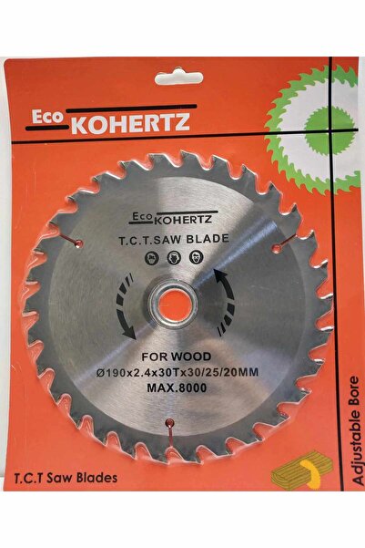 kohertz Daire Testere Bıçağı, Sunta Kesme Testeresi, 190X30