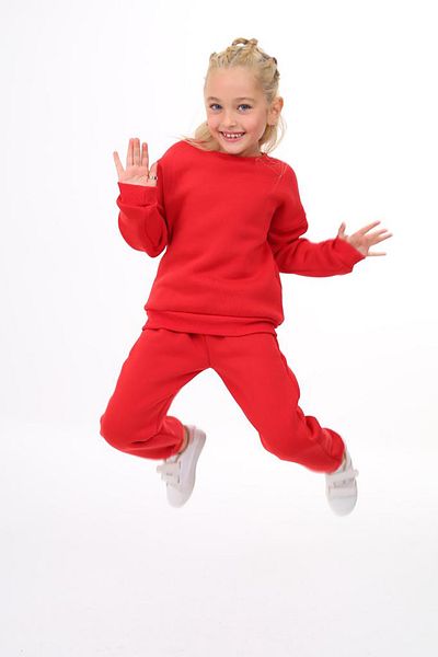 ÖYKÜ KİDS Three Thread Pocket Crew Neck Top and Bottom Set