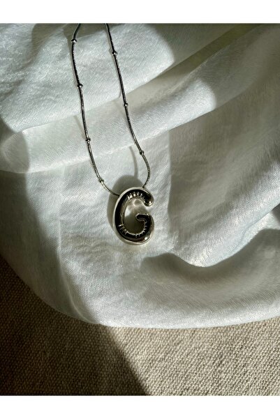 Moja Lab Jewelry G Balon Çelik Harf Kolye