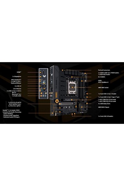 ASUS TUF GAMING B650M-E GAMING WIFI-6E DDR5 HDMI-DP PCIE 4.0 AM5 MATX