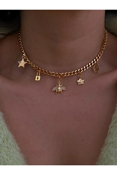 h&b design jewel Arılı Charm Kolye