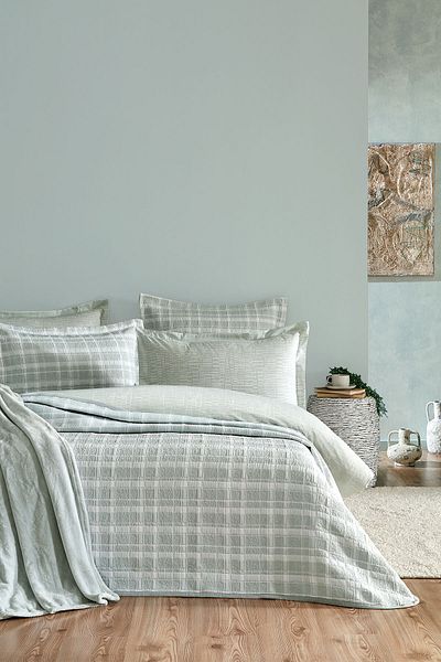 Puffy Meona 8 Piece Double Endless Dowry Set - Sage