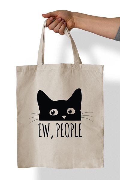 remonz Ew People Trend Printed 100% Cotton 35x38 cm υφασμάτινη τσάντα