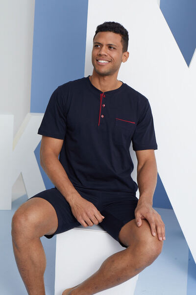 KLY MİDİ YAKA ŞORTLU TAKIM