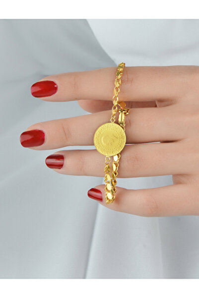 kuyumcu nurettin 6,50 gr (GRAM) Pullu Çeyrekli Bileklik 22 Ayar Altın