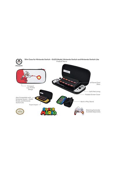 Powera حقيبة حمل مرخصة لجهاز Nintendo Switch Slim Fireball Edition