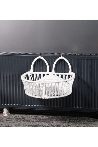 Furnia Perry Cat Bed with Heating Hanger White