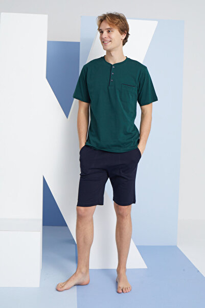 KLY بدلة شورت بياقة ميدي